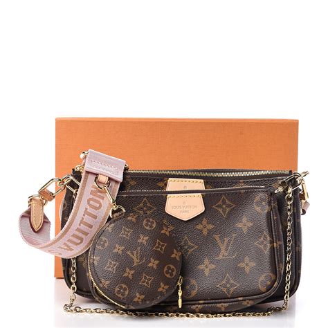 louis vuitton monogram multi pochette accessories rose clair|monogram canvas handbags.